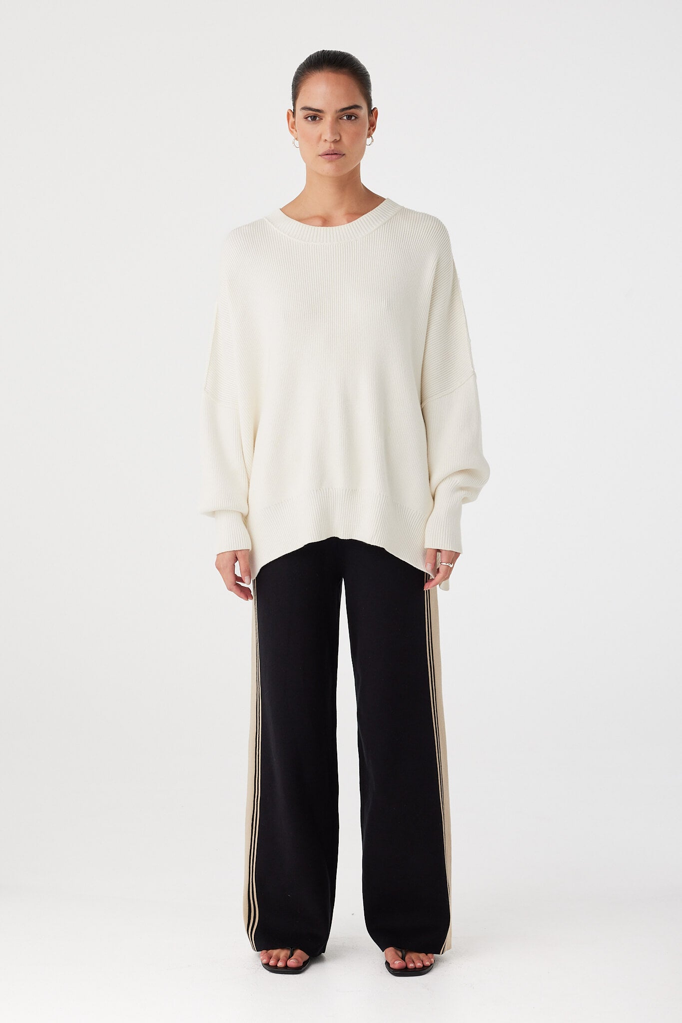 Harper Knit Sweater - Cream