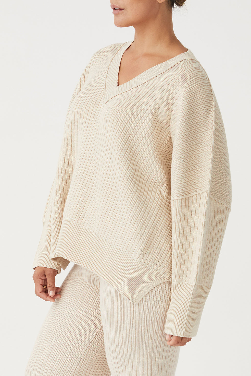 Vera Organic Knit Sweater - Sand