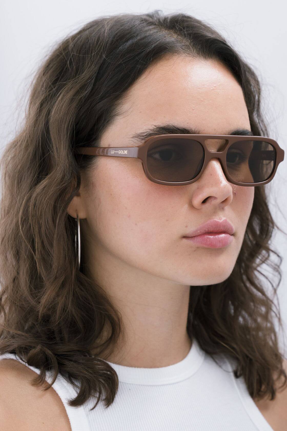 Lu Goldie - Sofia Sunglasses - Cinnamon
