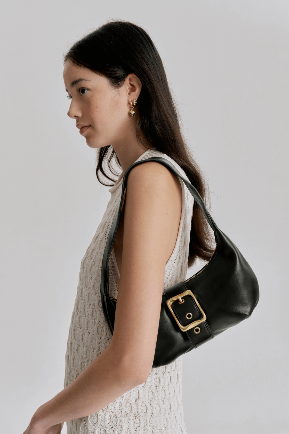 Everyday Baguette Bag in Black – Brie Leon