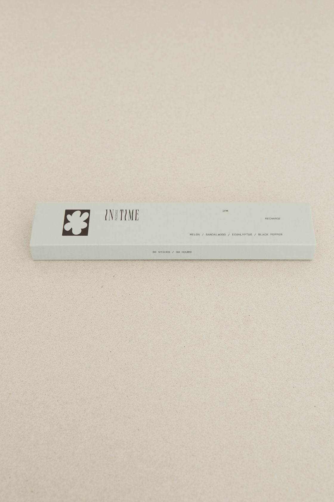 In Time Incense - 2PM Recharge Incense (Melon, Sandalwood, Eucalyptus & Black Pepper)