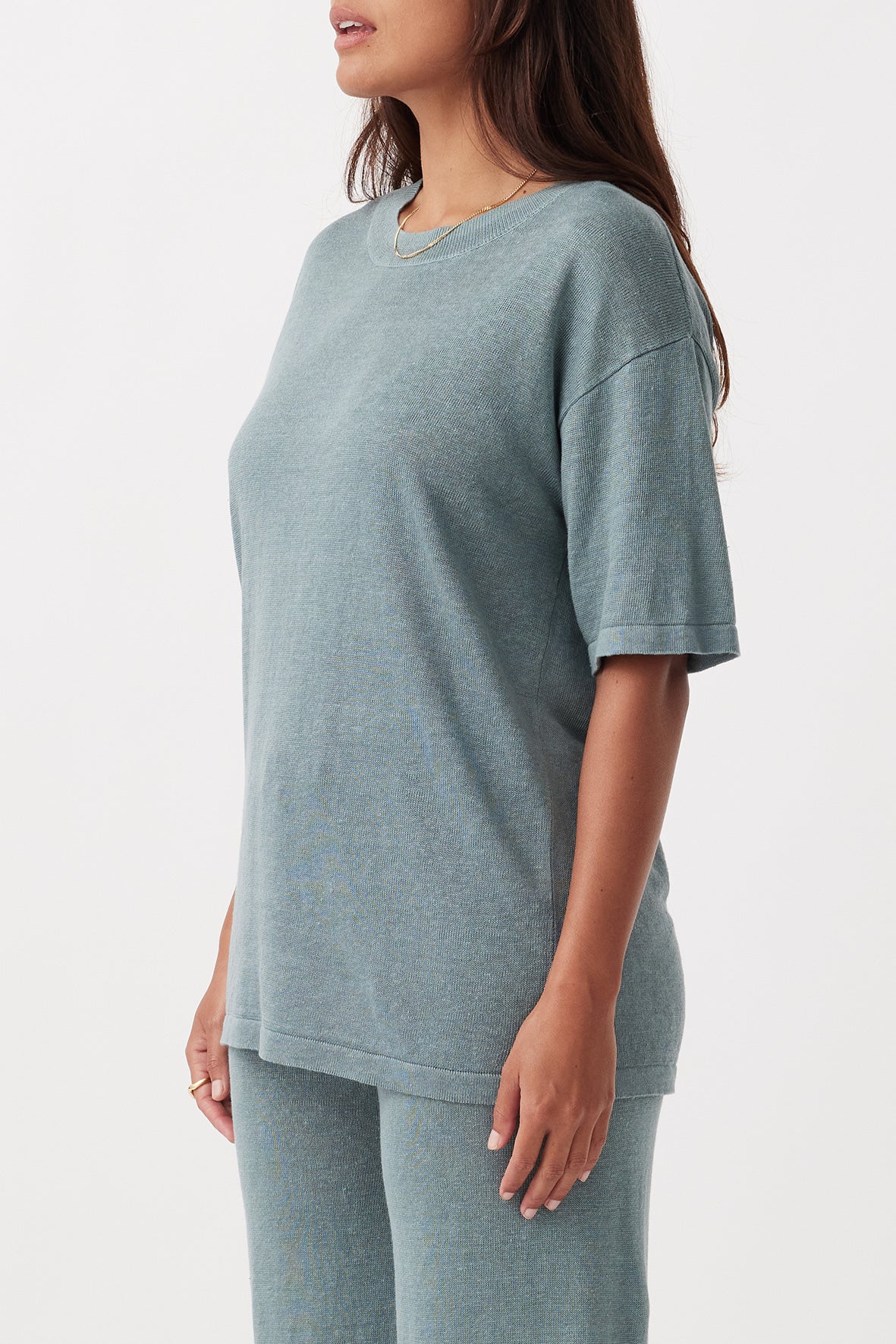 Hugo Linen Knit T-Shirt 