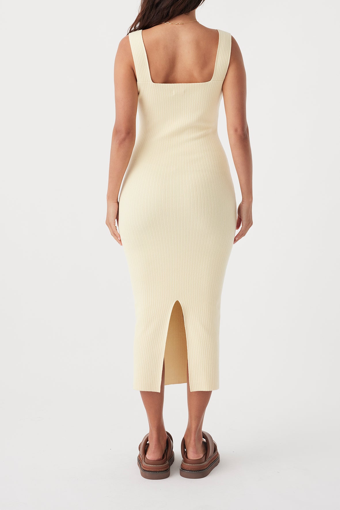 Tully Organic Knit Dress - Butter