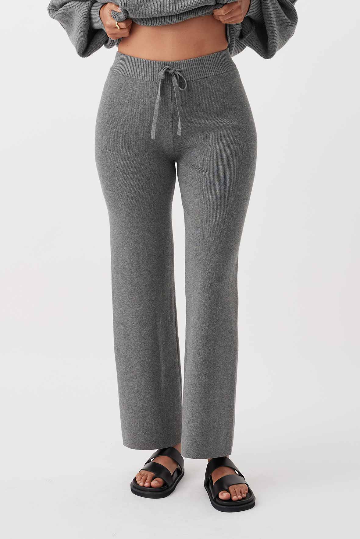 Noa Pant - Dark Grey Marle