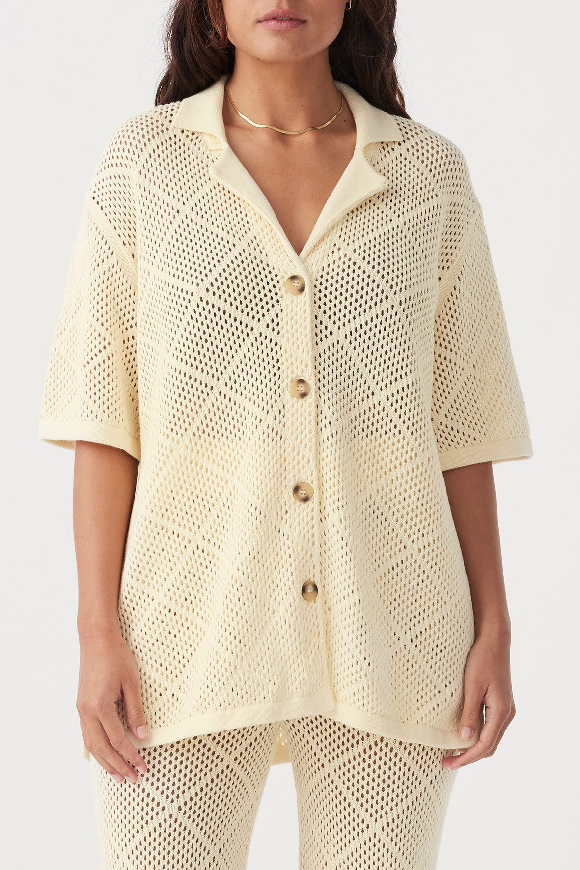 Ezra Organic Cotton Shirt - Butter