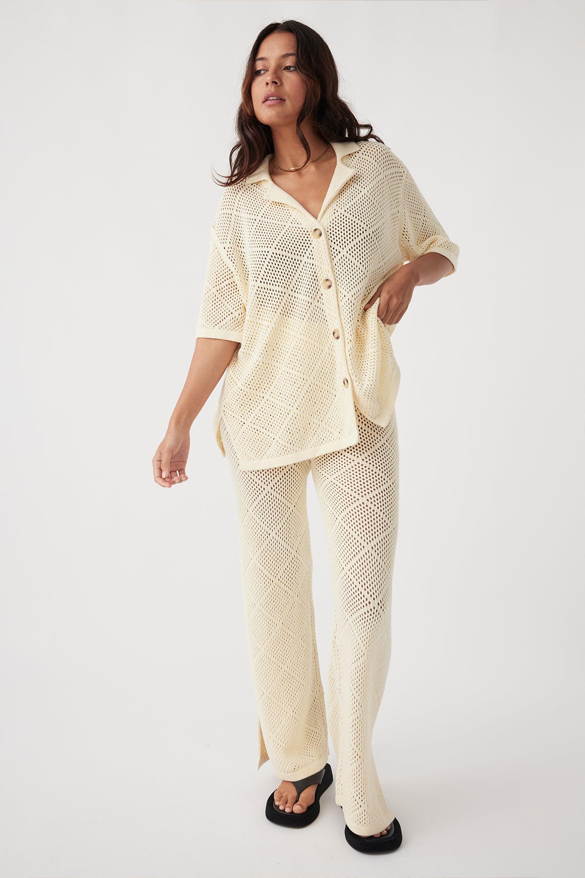 Ezra Organic Cotton Shirt - Butter