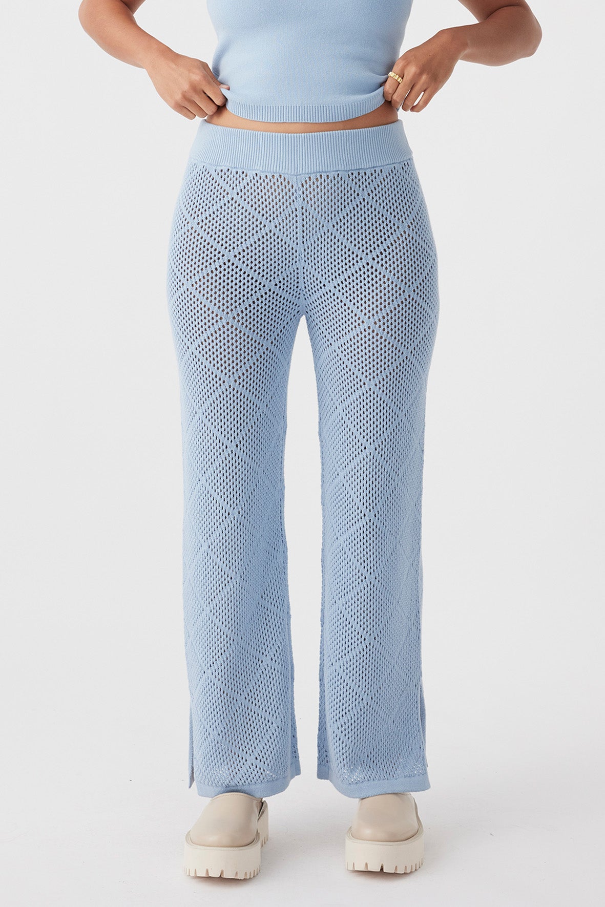 Ezra Organic Cotton Pant - Sky