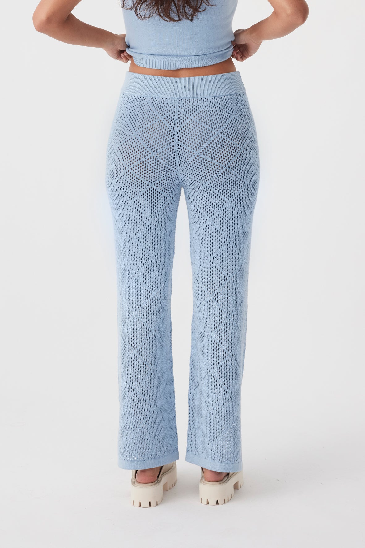 Ezra Organic Cotton Pant - Sky