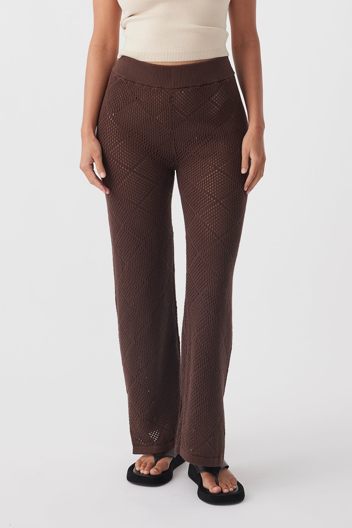 Ezra Organic Cotton Pant - Chocolate