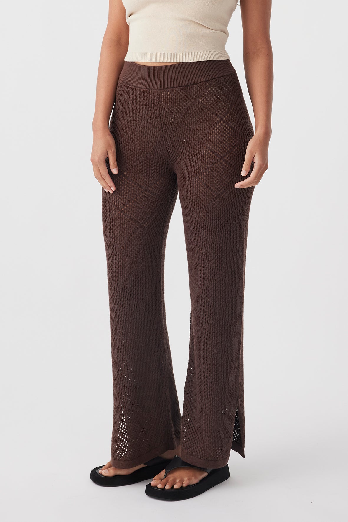 Ezra Organic Cotton Pant - Chocolate