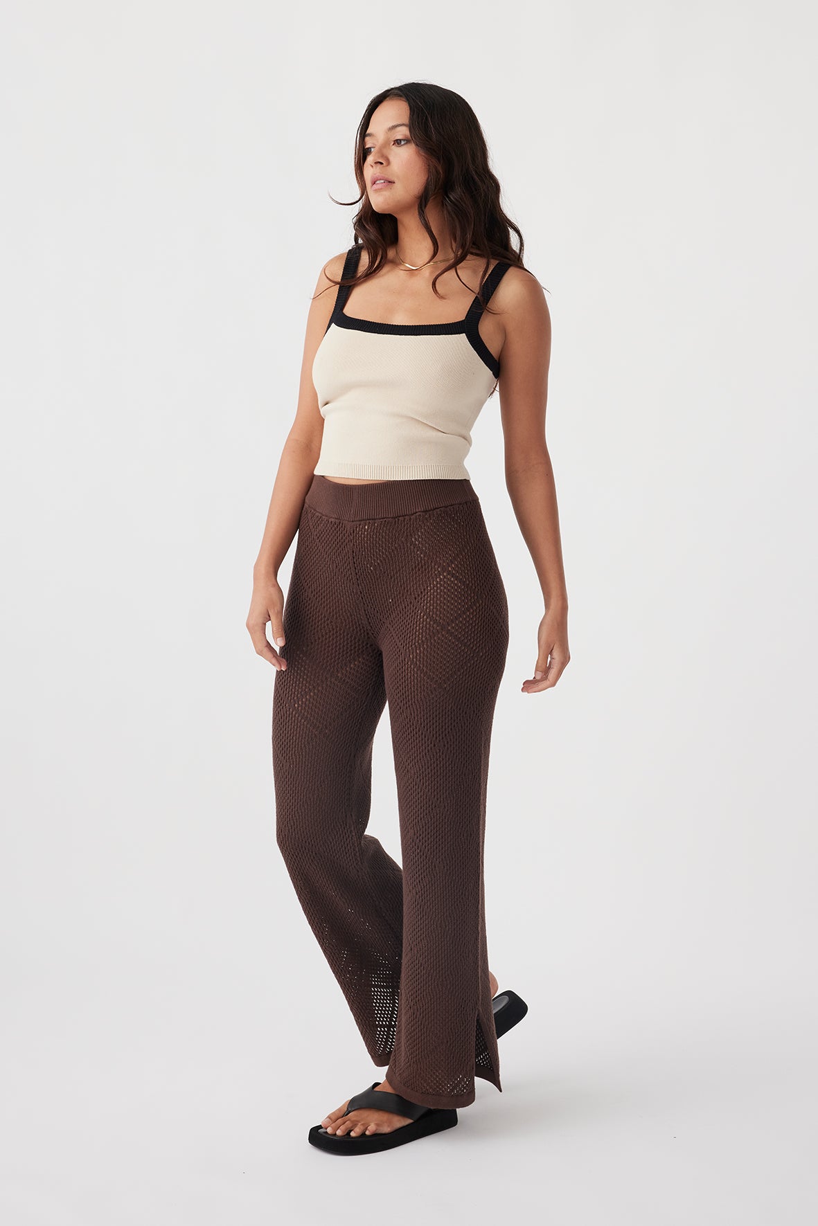 Ezra Organic Cotton Pant - Chocolate