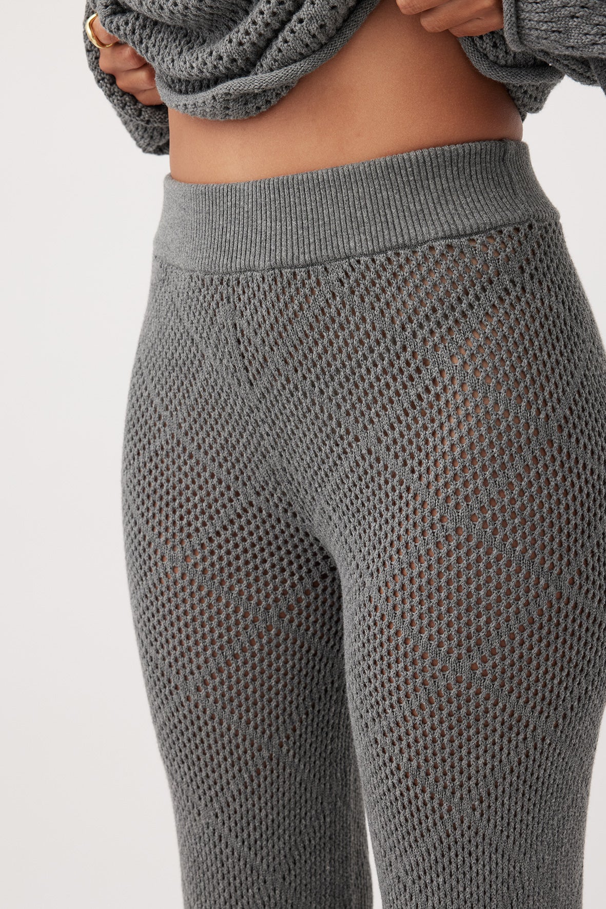 Ezra Organic Cotton Pant - Dark Grey Marle