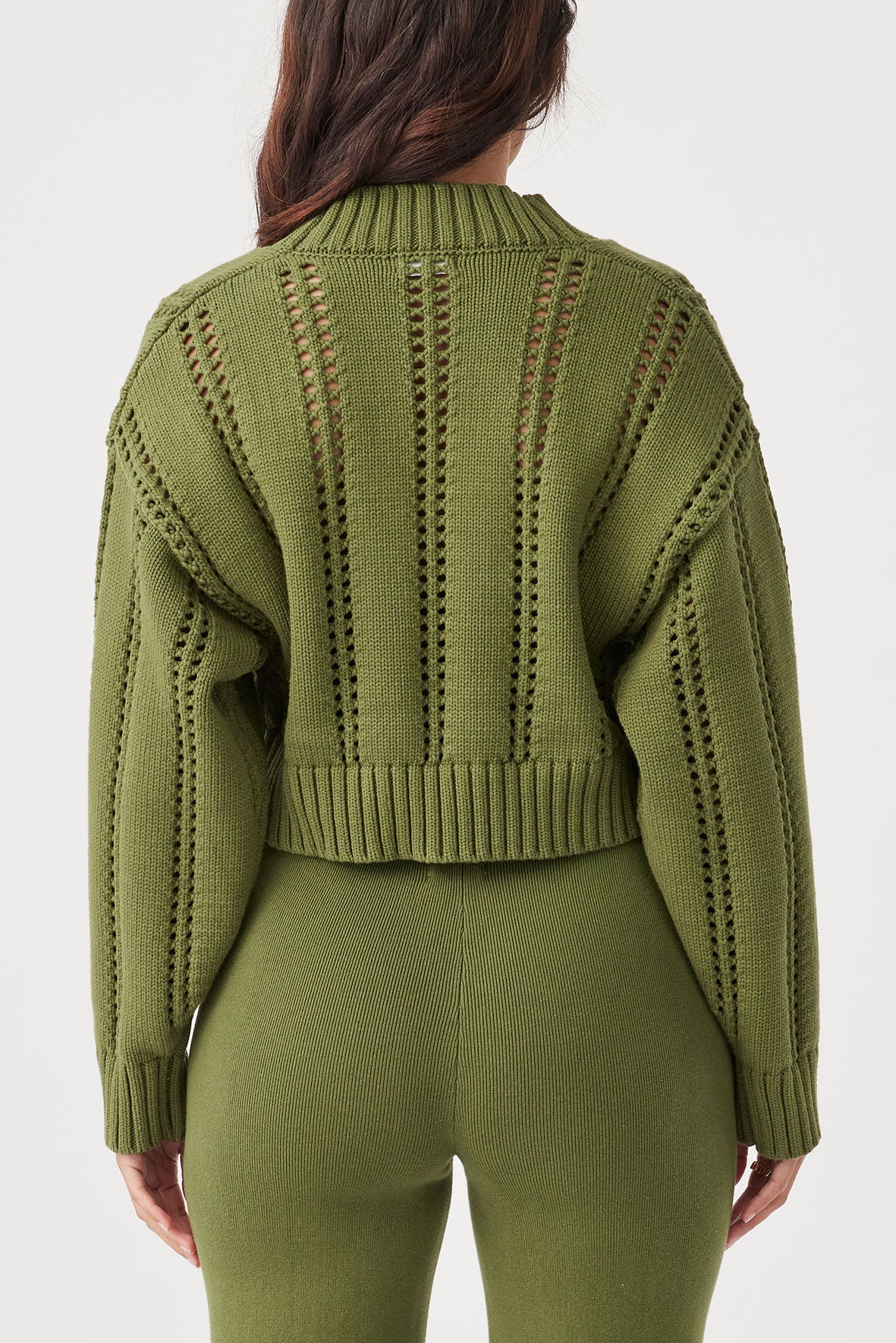 Kora Cropped Cardigan - Caper