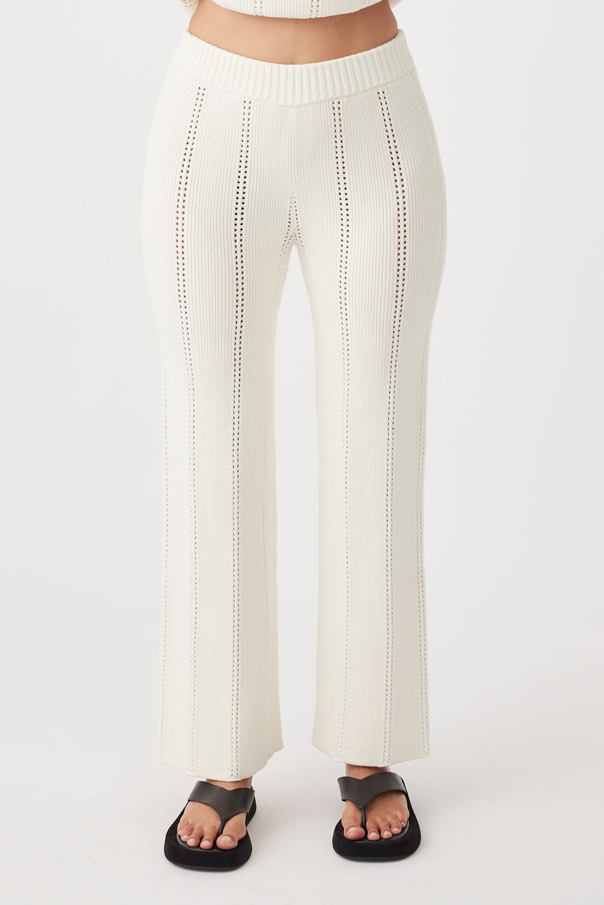 Eva Organic Cotton Pant - Cream