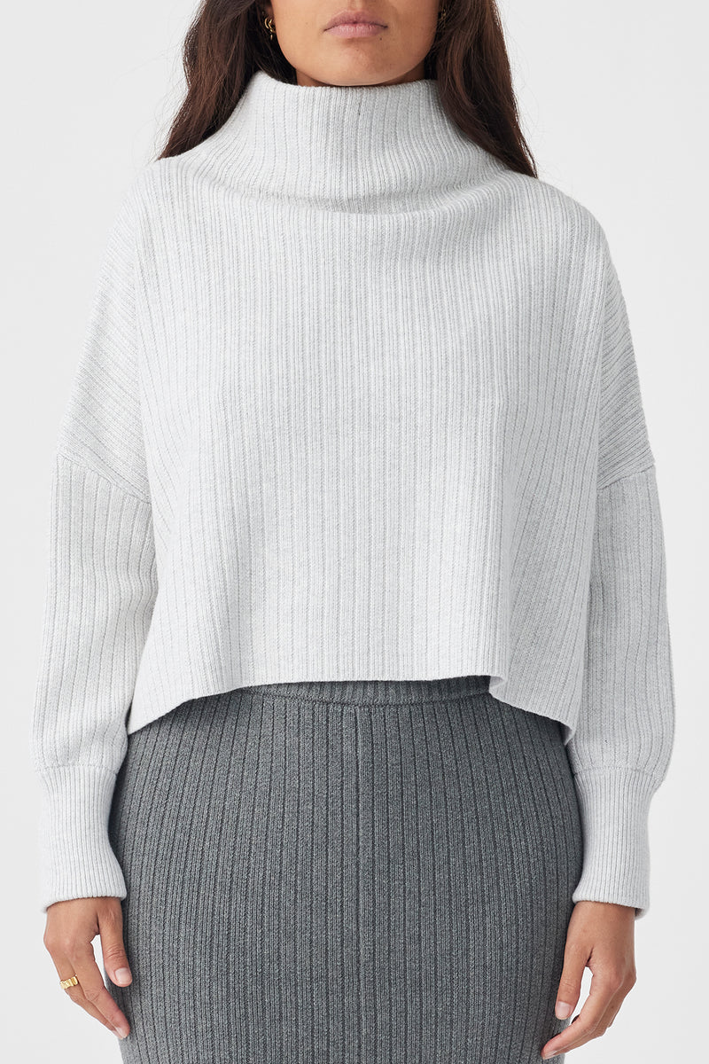 Maya Sweater - Grey Marle