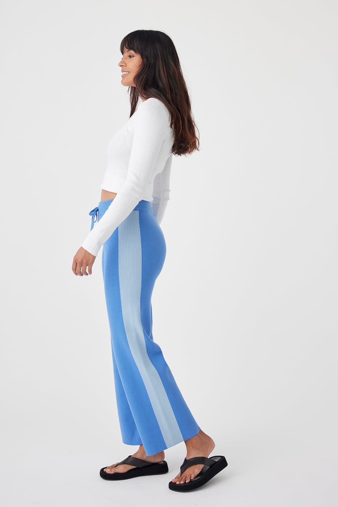 Neo Organic Cotton Pant - Azure & Powder Blue