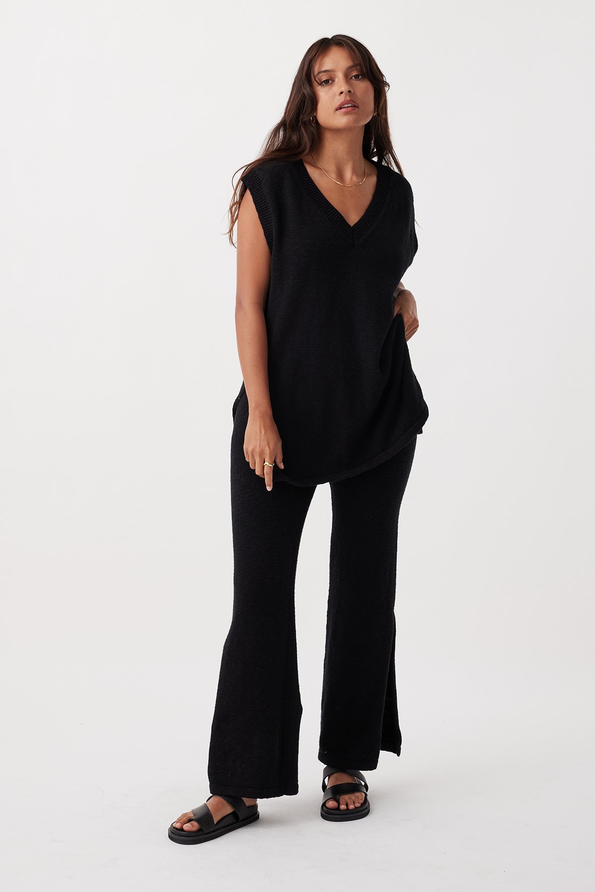 Emma Organic Cotton Pant - Black