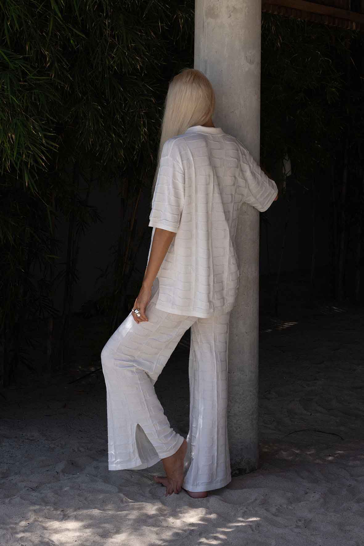 Lara Organic Cotton Pant - Cream