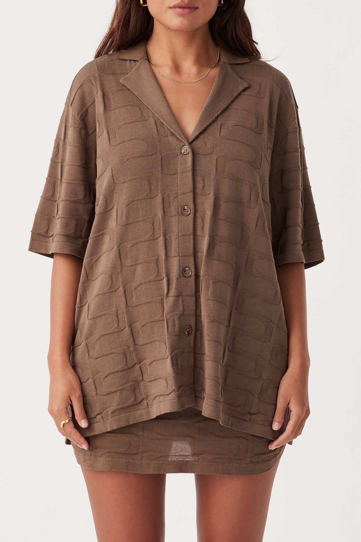 Lara Organic Cotton Shirt - Cacao