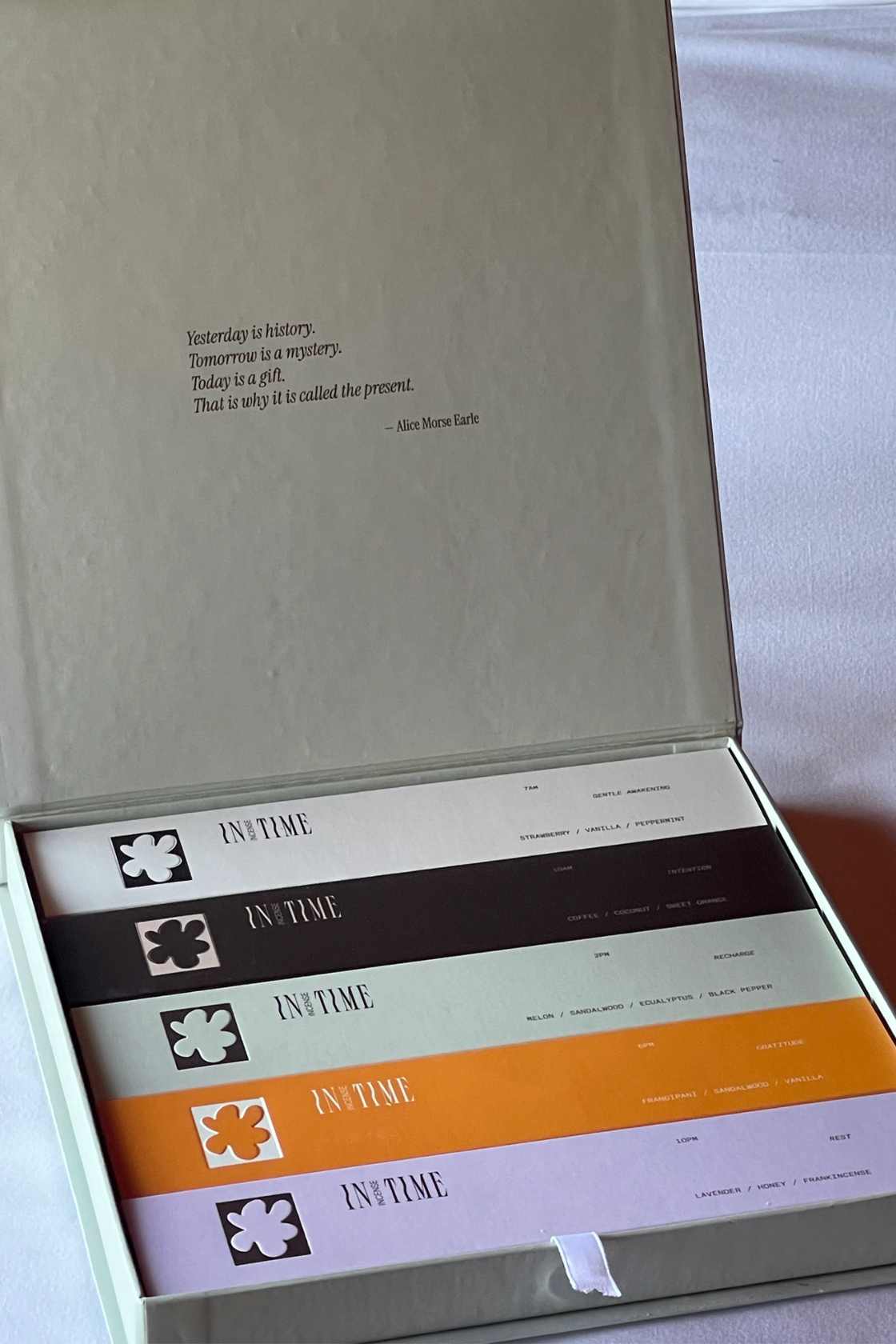 In Time Incense - 24 Hour Incense Set