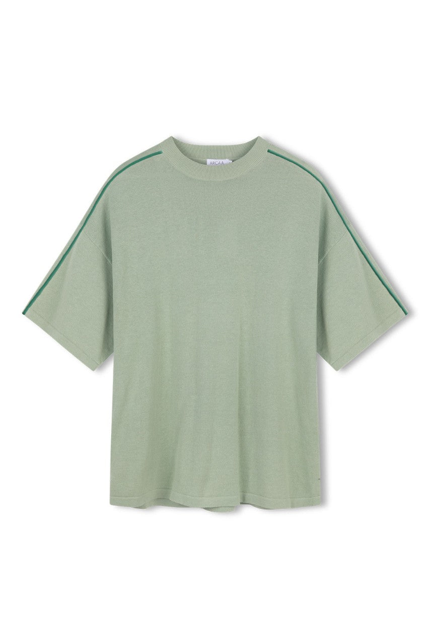 Pippa Oversized Tee - Eucalyptus & Sea Green