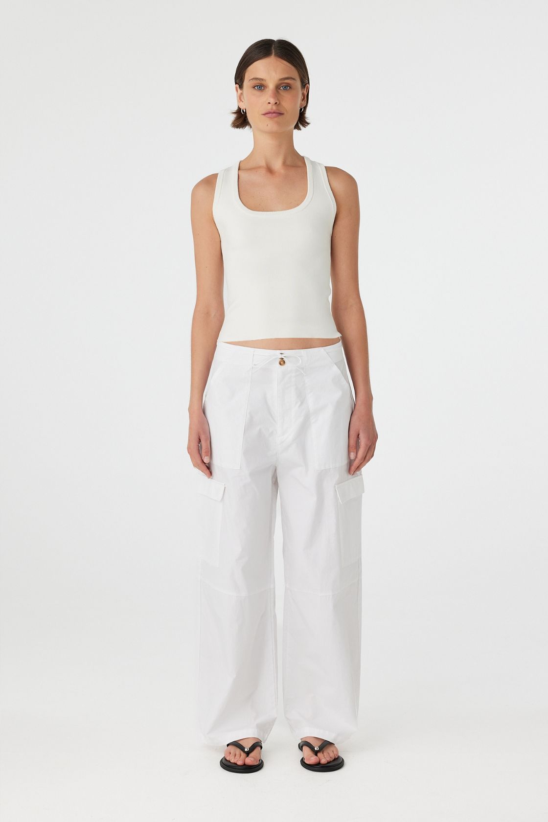 Nara Pocket Pant - White