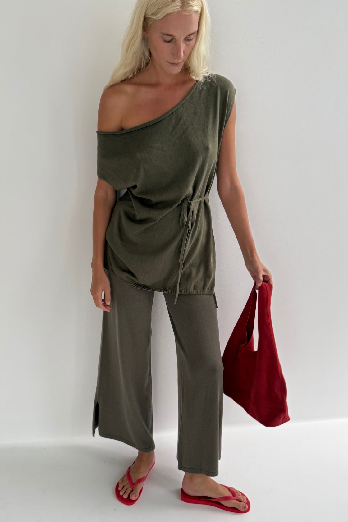 Nora Top - Smokey Olive