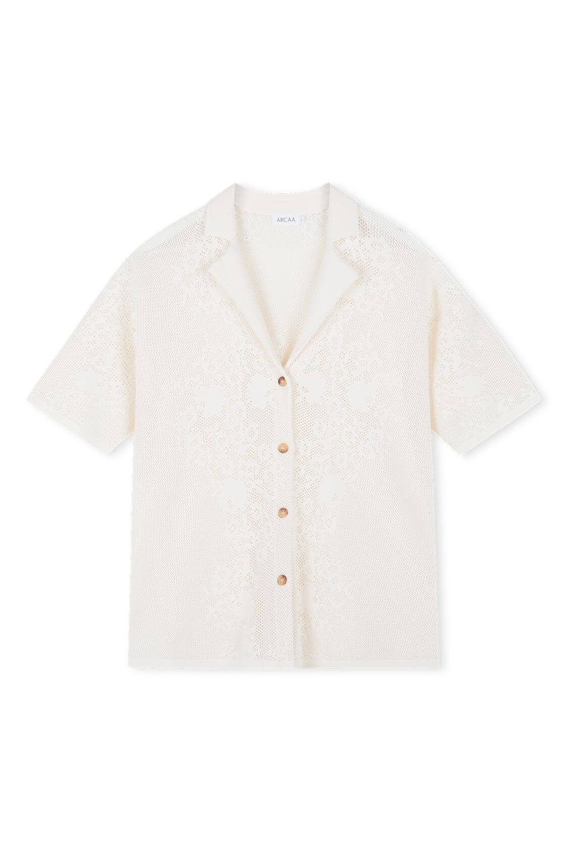Aster Crochet Shirt - Cream