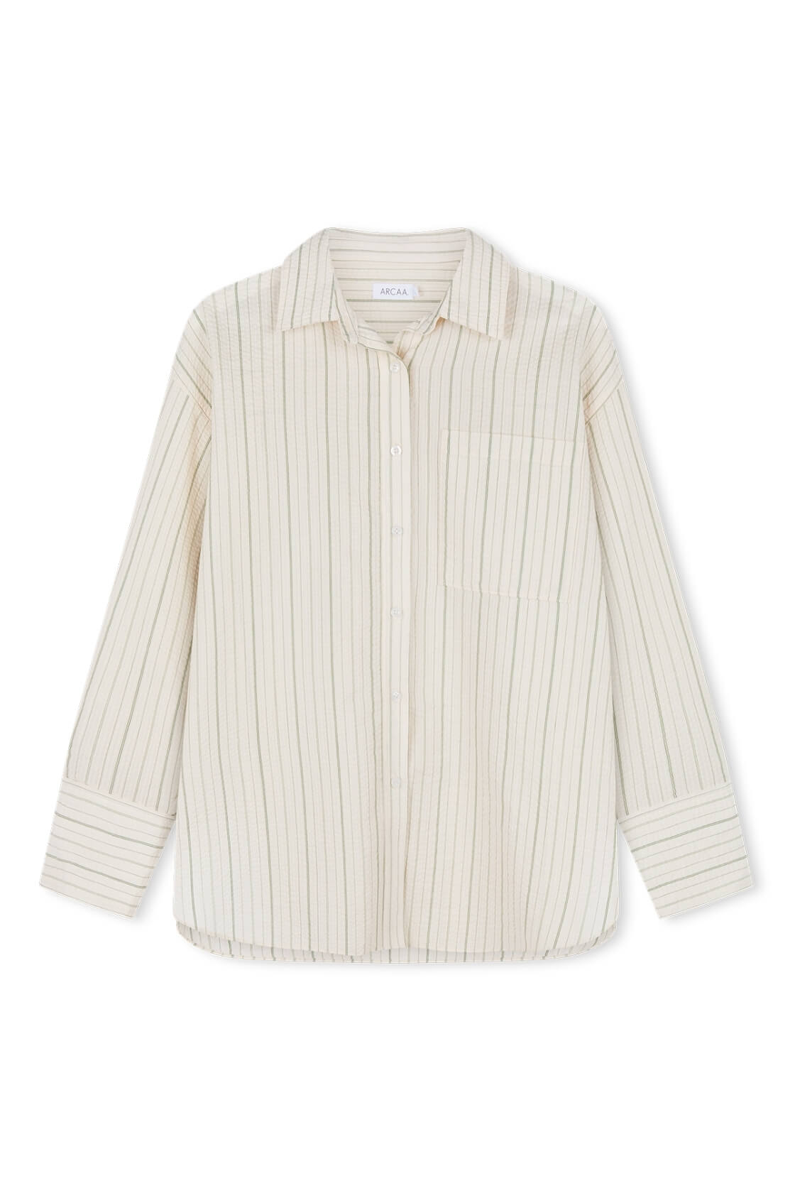 Rae Shirt - Olive Stripe