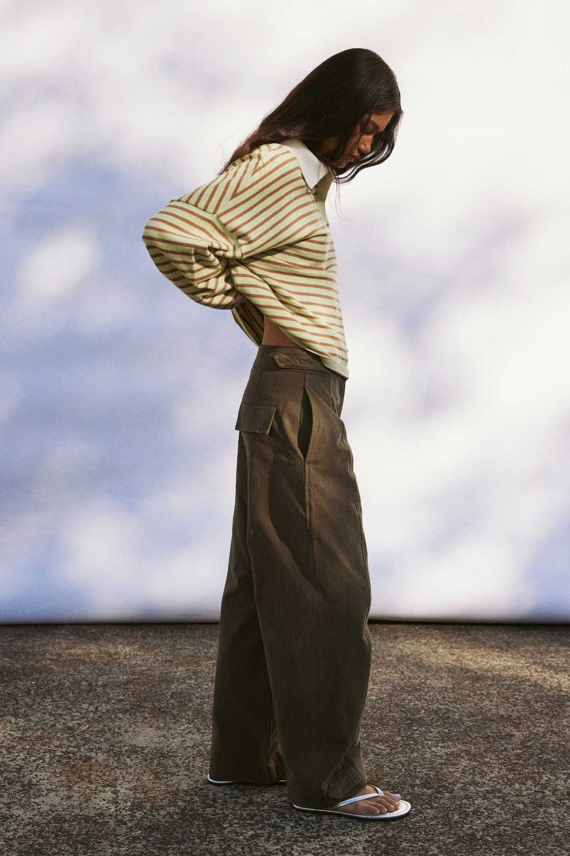 Rayne Knit Jersey - Celery & Pecan