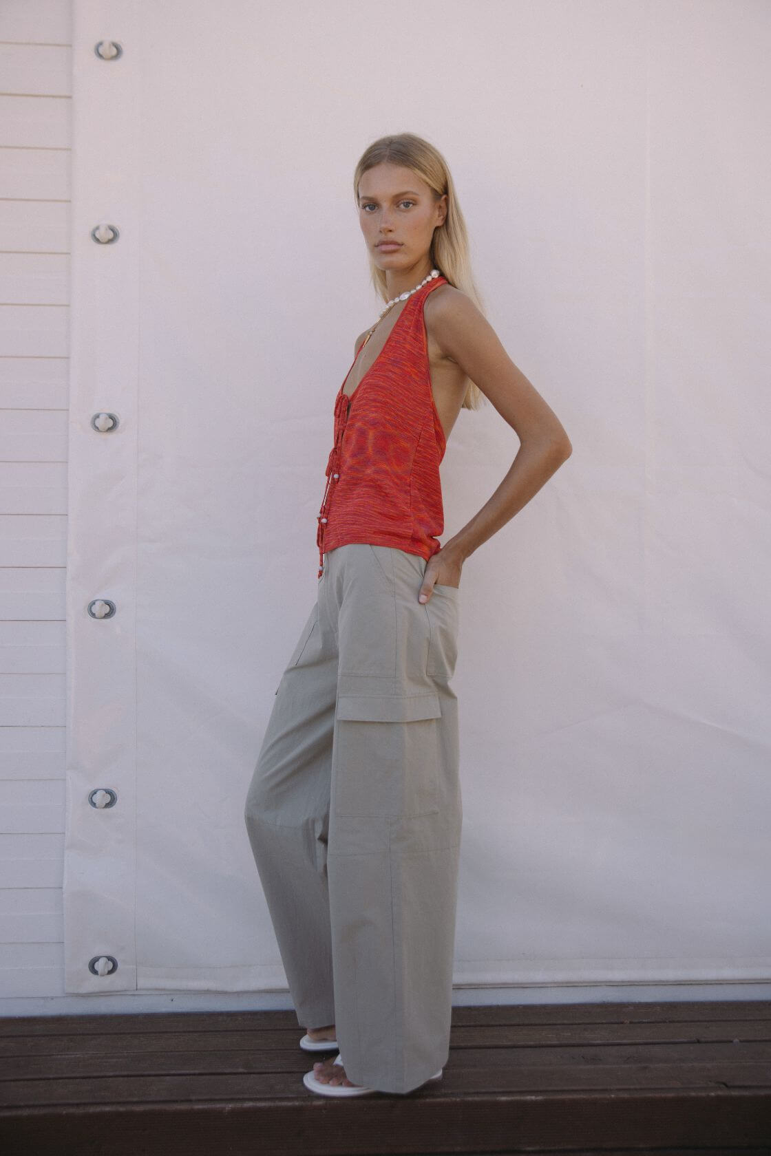 Nara Pocket Pant - Taupe