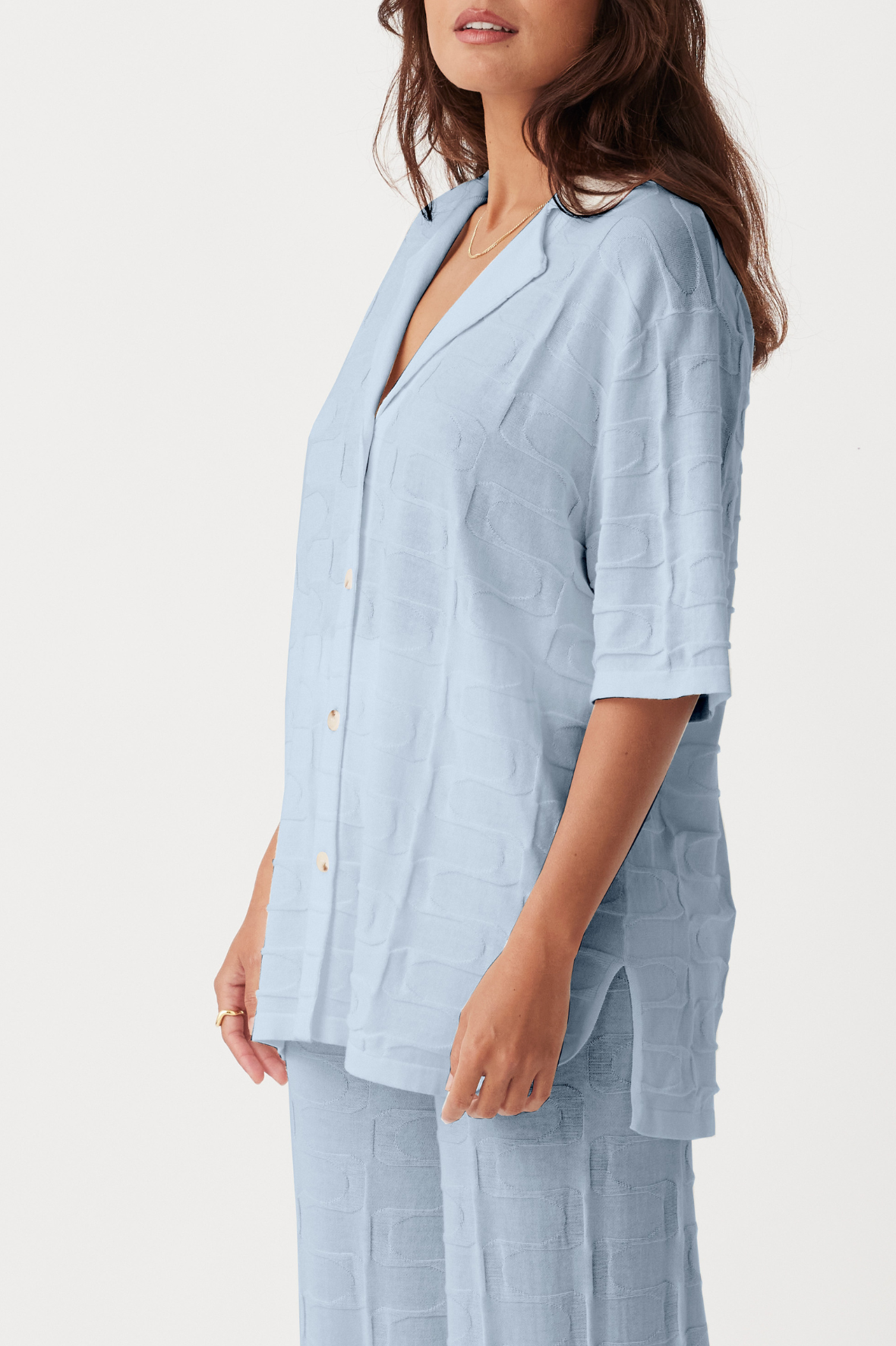 Lara Organic Cotton Shirt - Sky