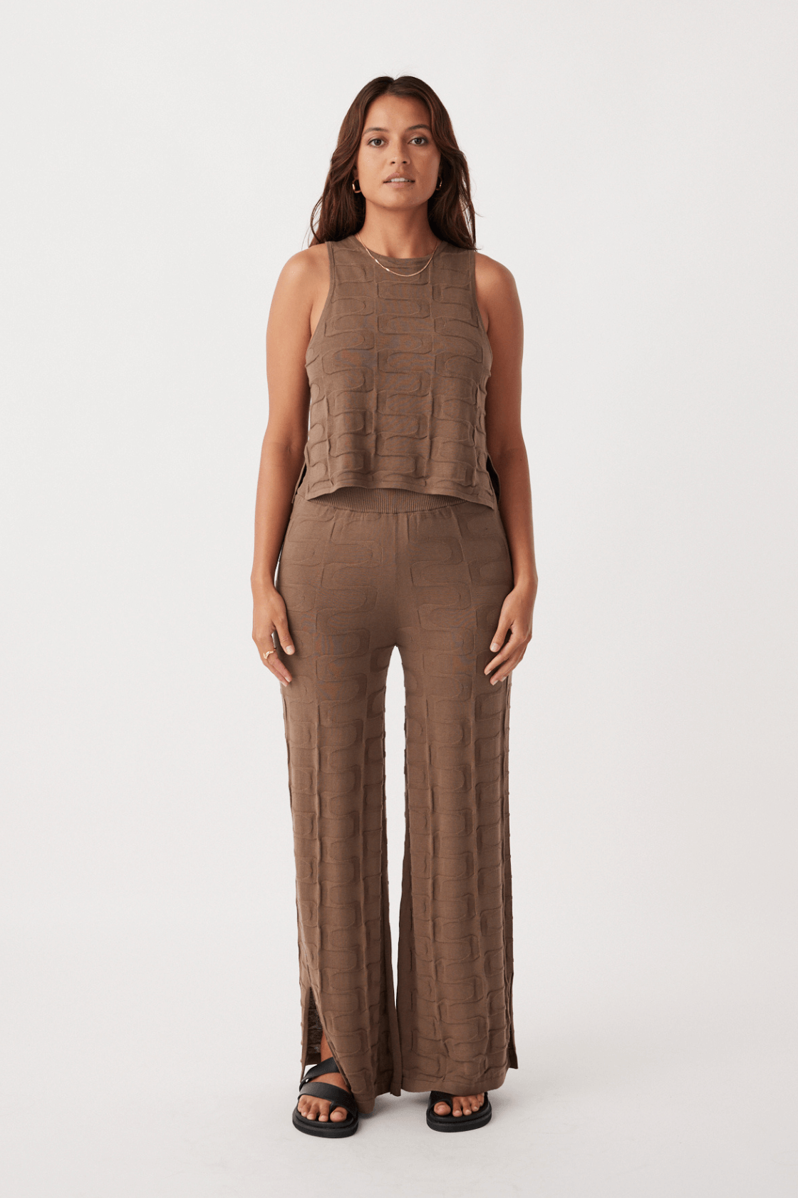 Lara Organic Cotton Pant - Cacao