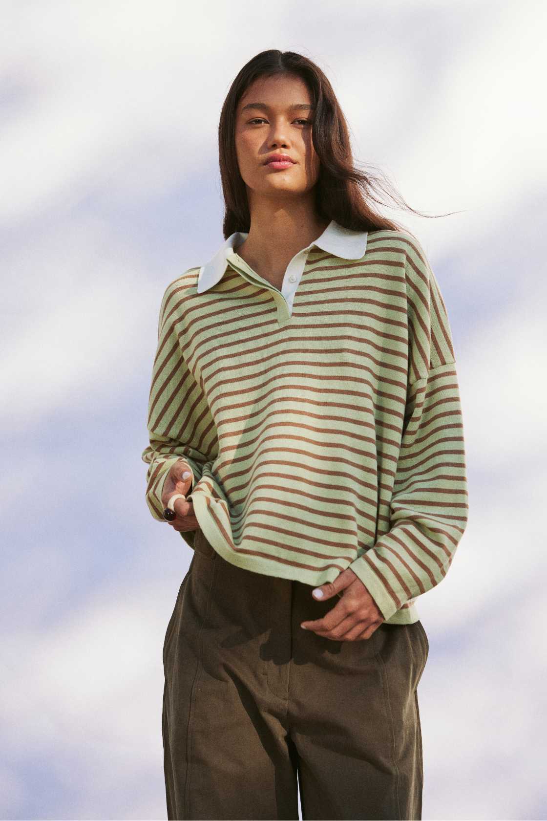 Rayne Knit Jersey - Celery & Pecan
