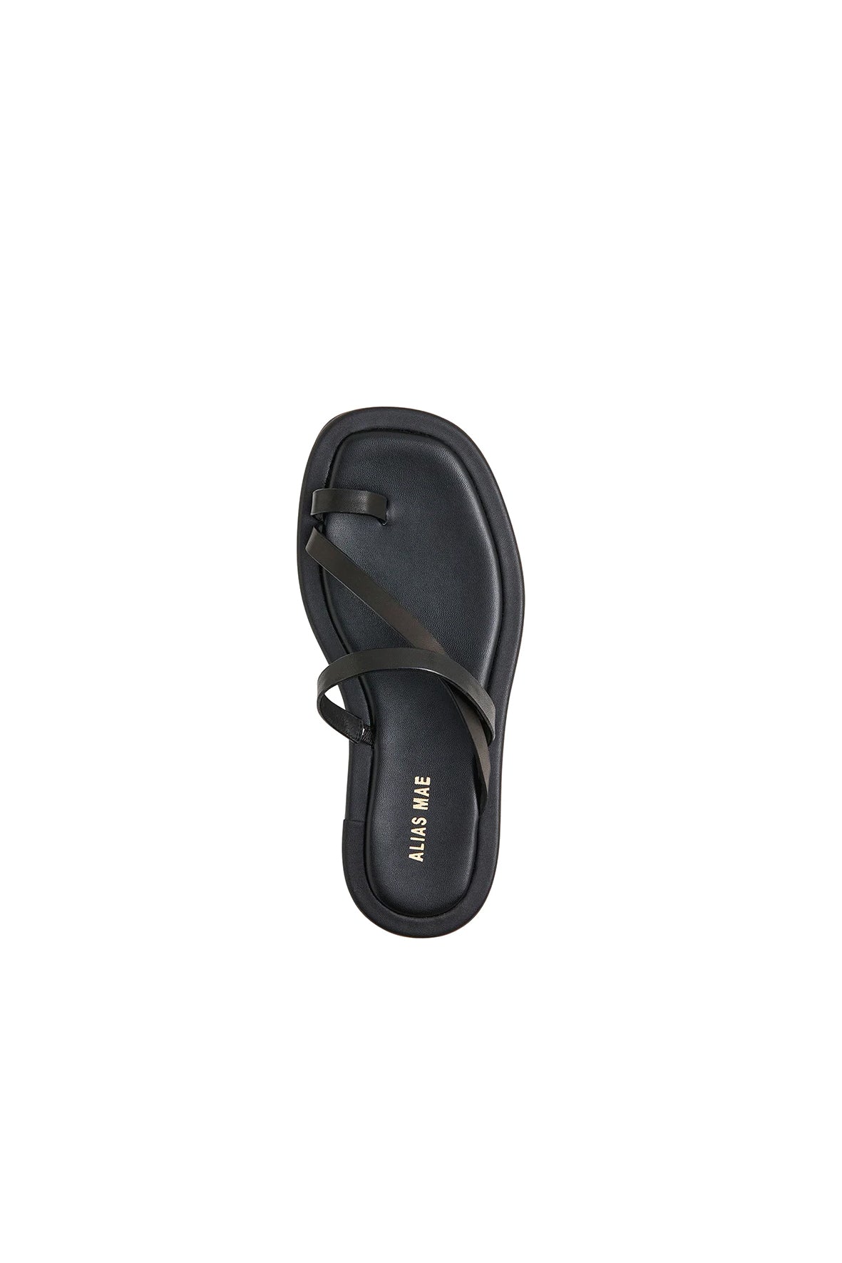 Alias Mae - Kendra Slide - Black Leather