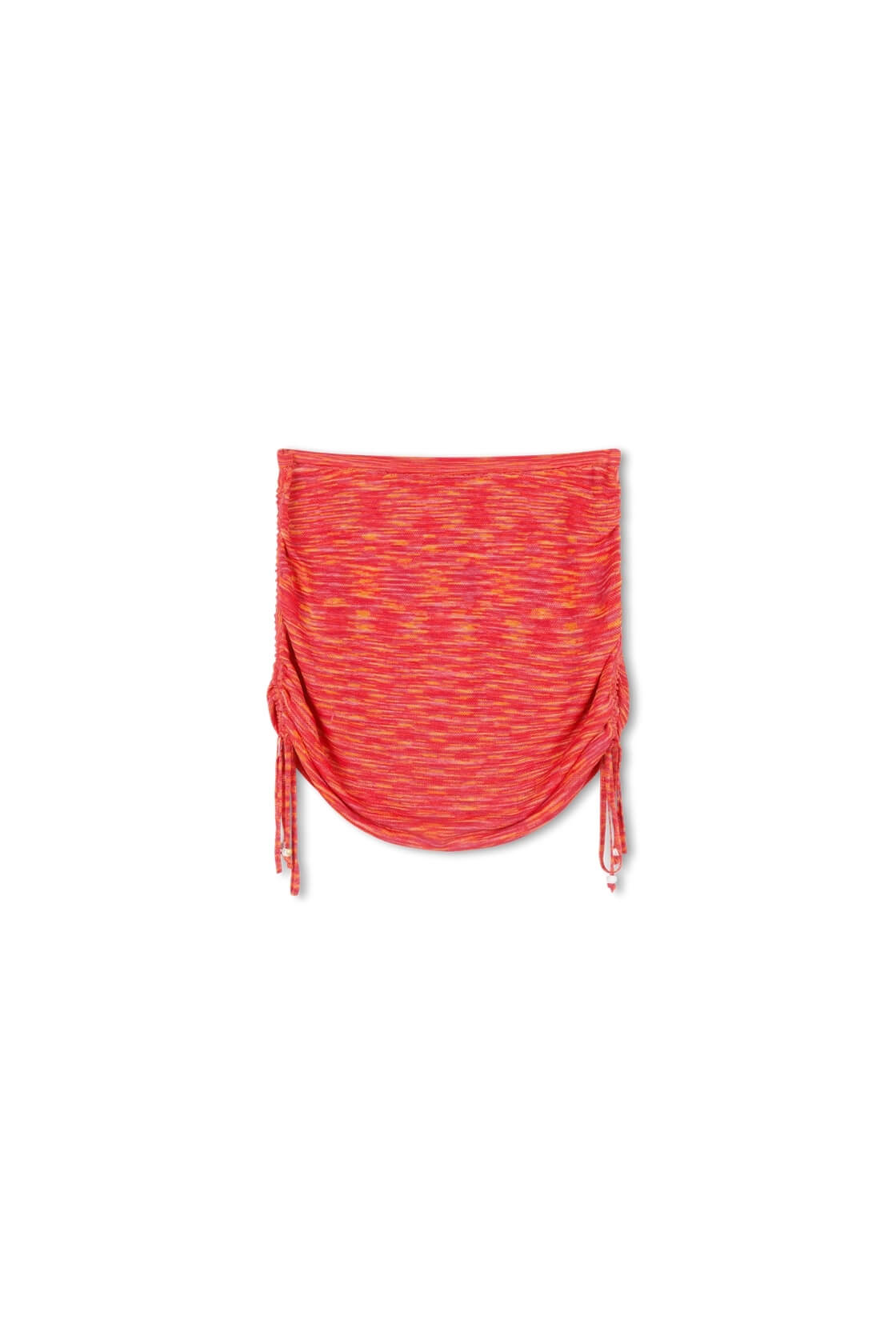 Emi Ruched Mini Skirt - Coral