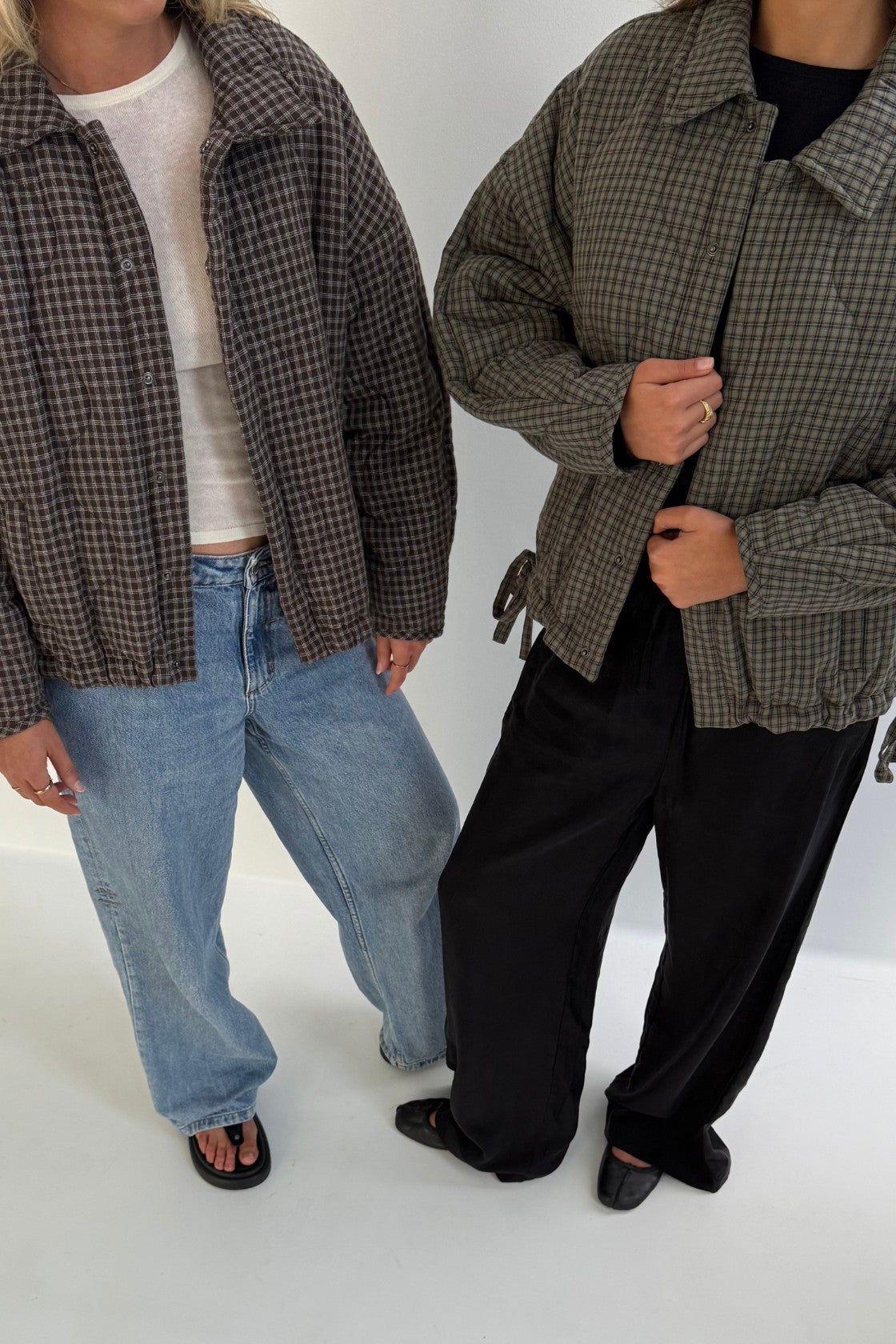 Matteo Jacket - Olive & Teal Check