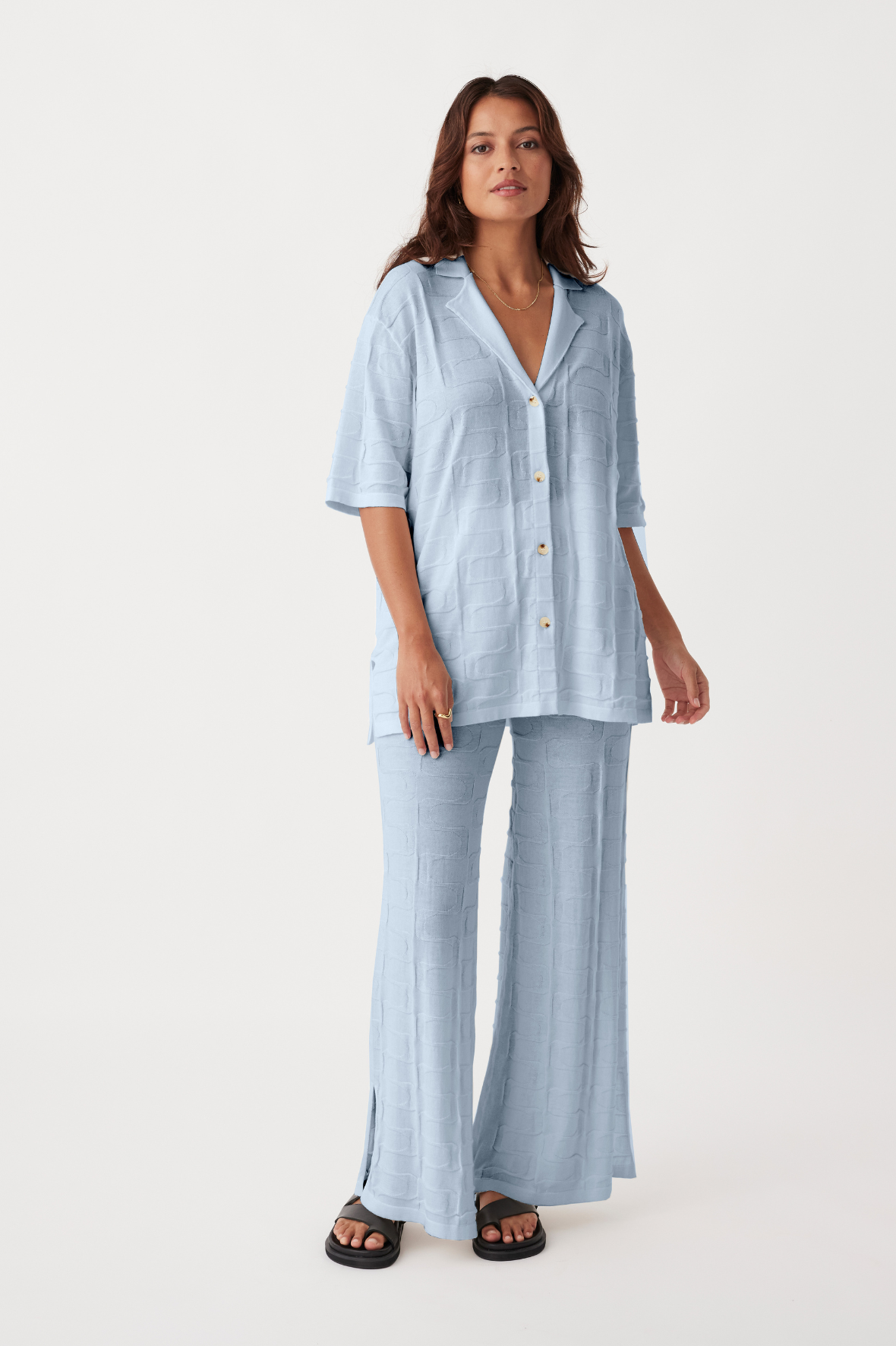 Lara Organic Cotton Shirt - Sky