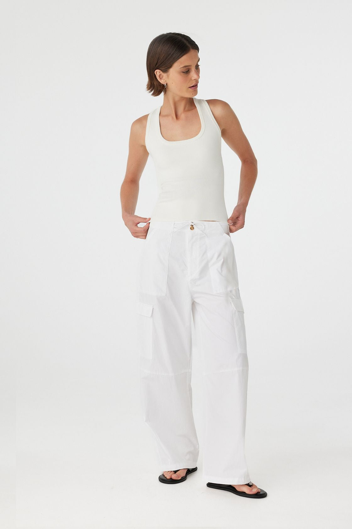 Nara Pocket Pant - White