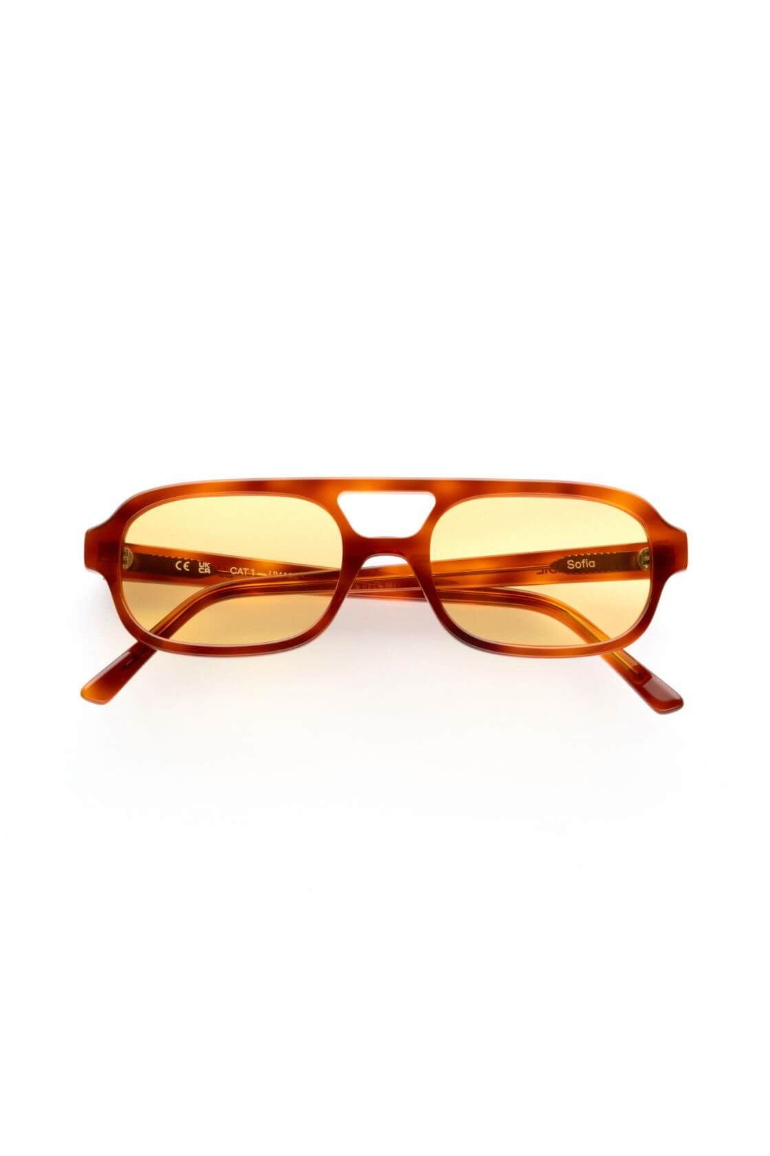 Lu Goldie - Sofia Sunglasses - Chestnut
