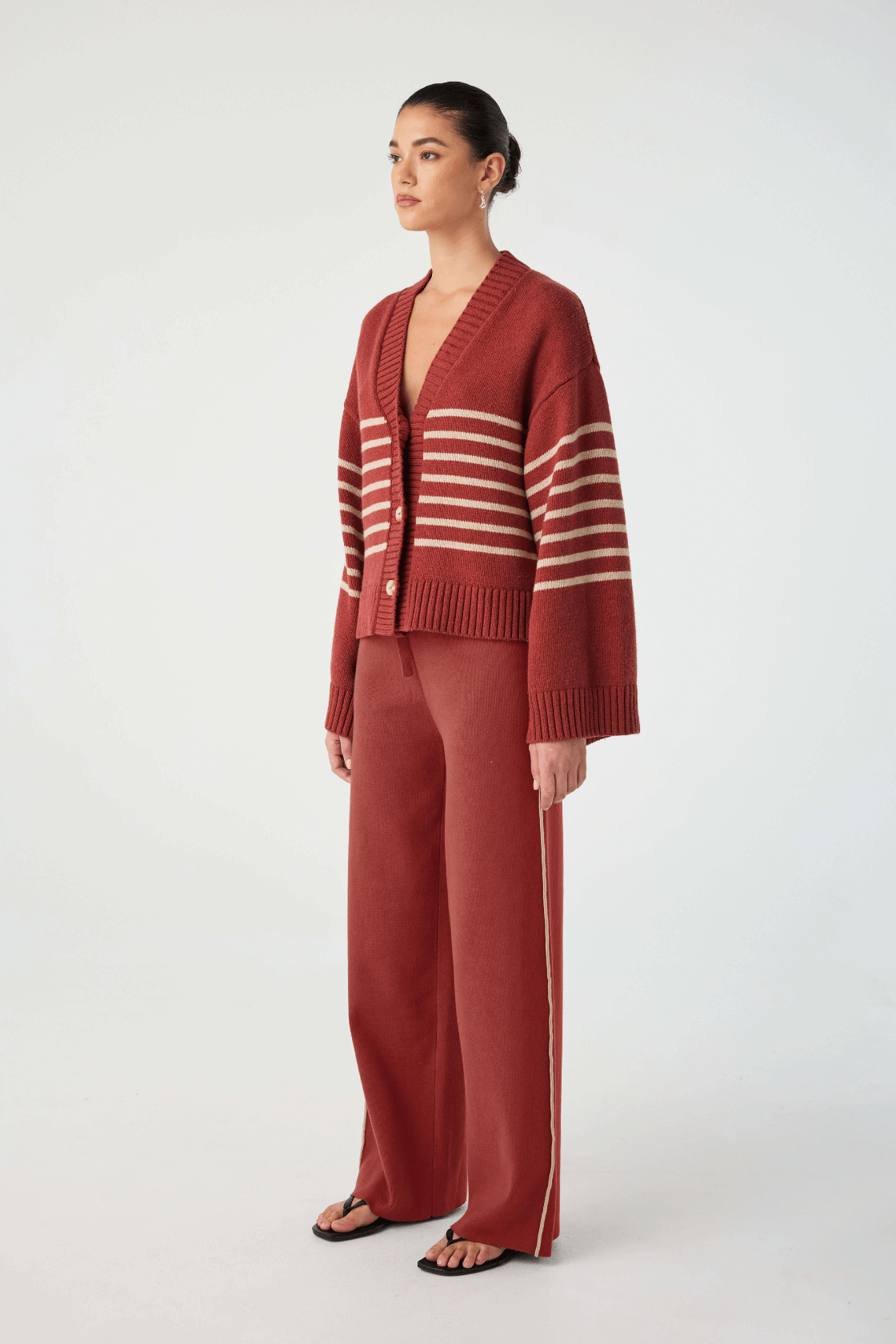 Milan Track Pant - Half Red