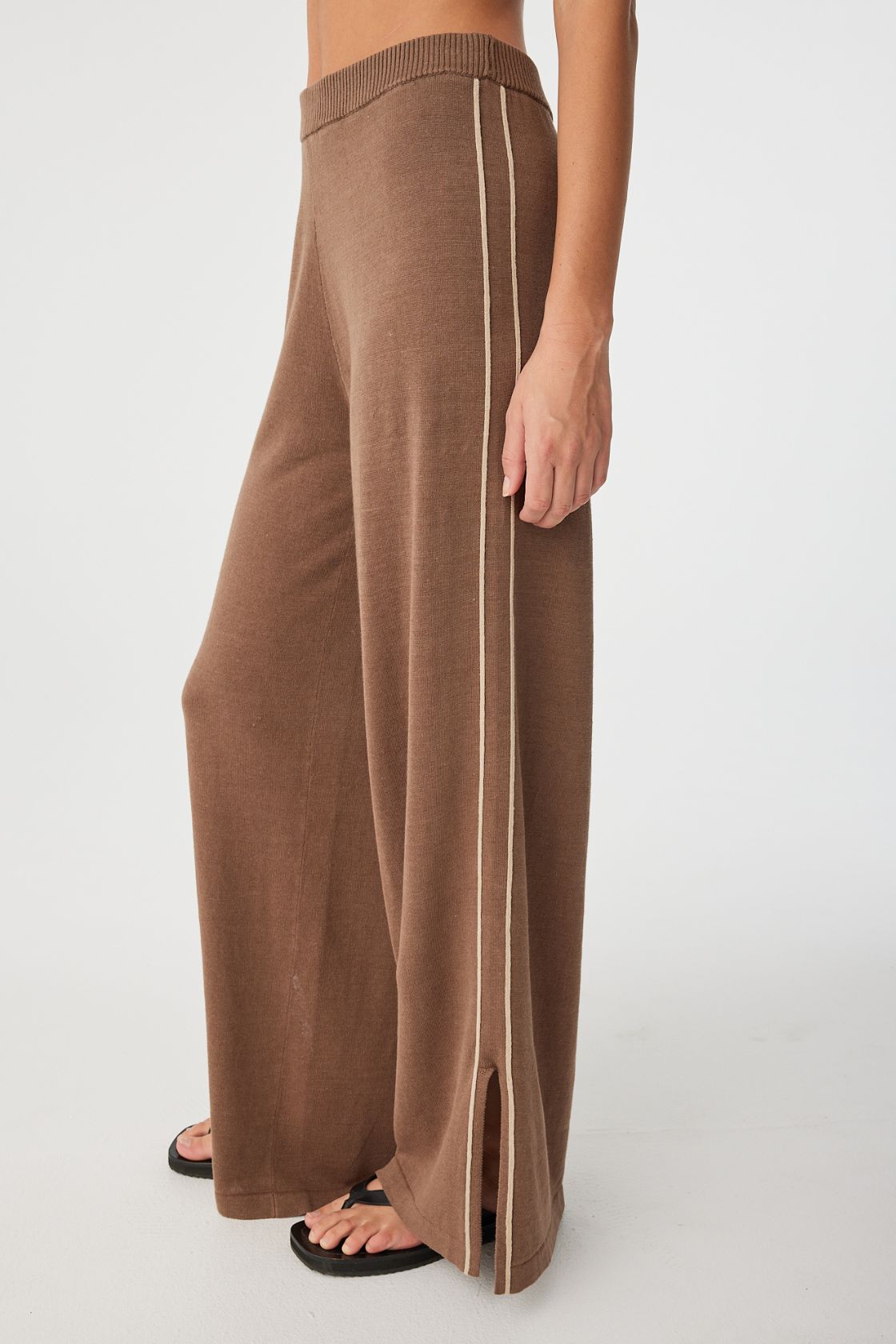 Pippa Wide-Leg Pant - Cacao