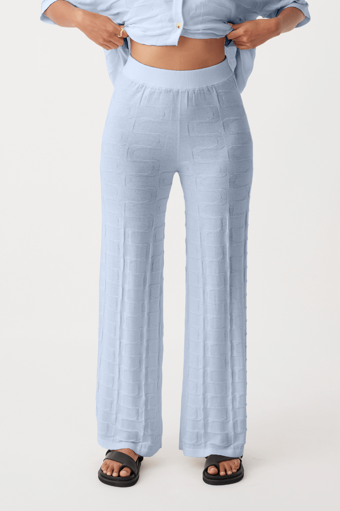 Lara Organic Cotton Pant - Sky