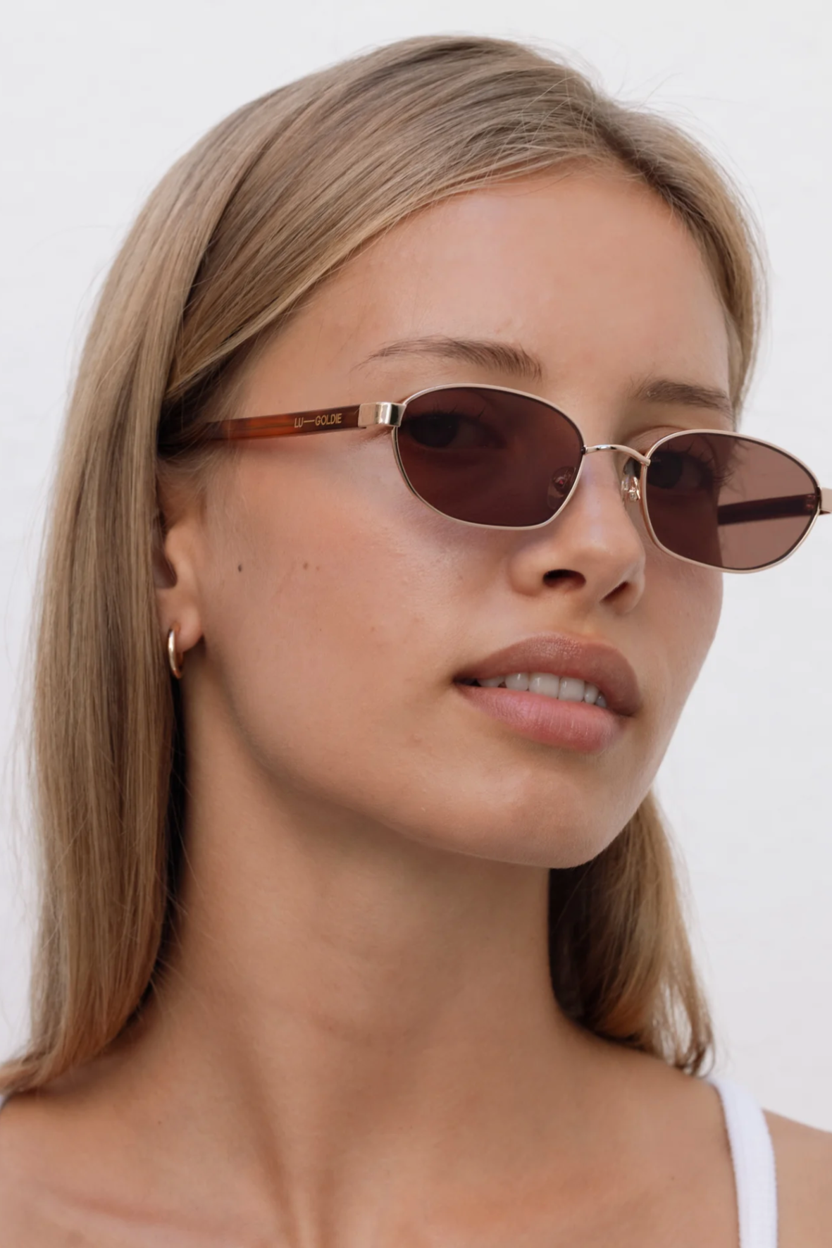 Lu Goldie - Lara Sunglasses - Chestnut