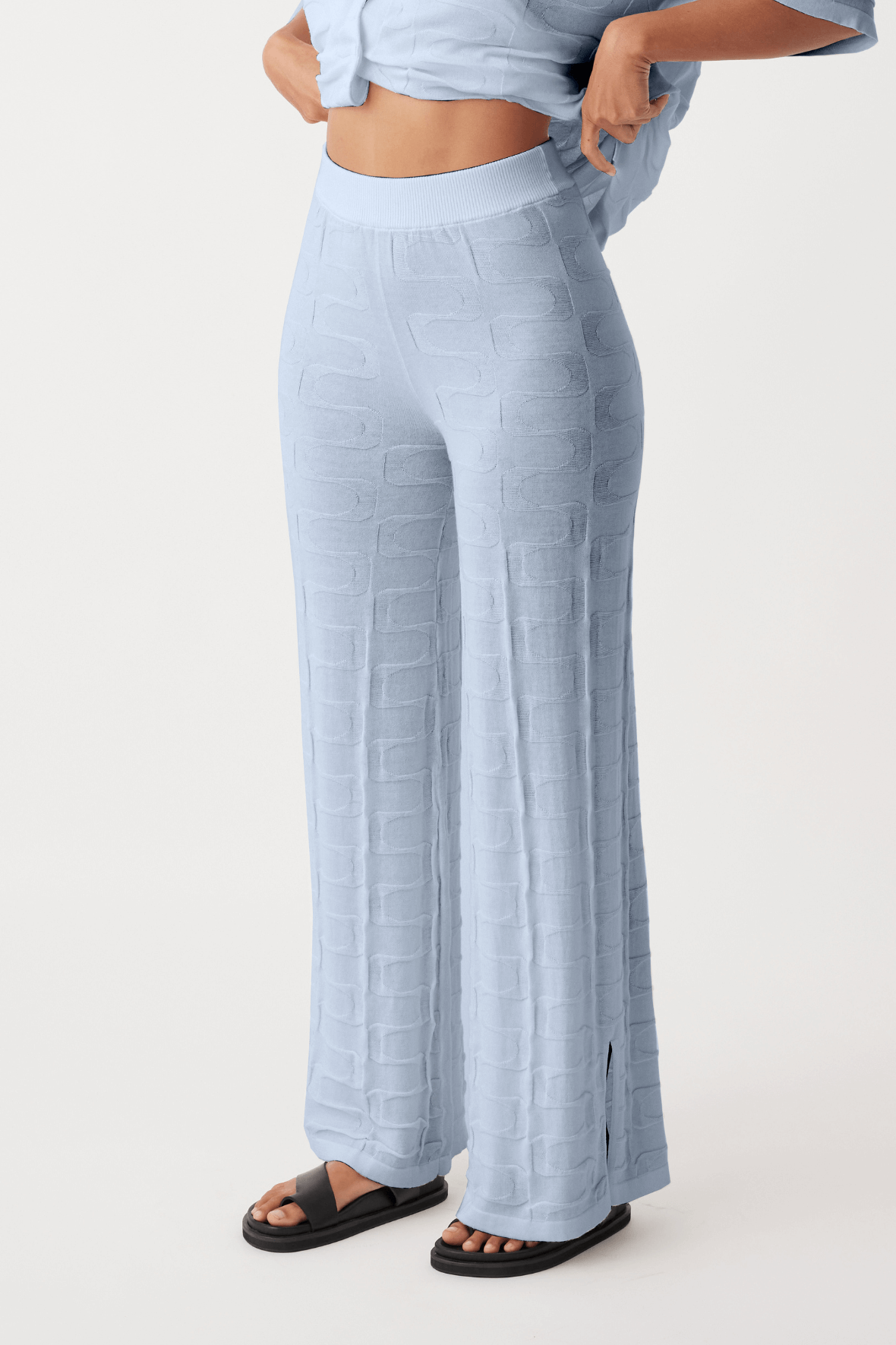 Lara Organic Cotton Pant - Sky