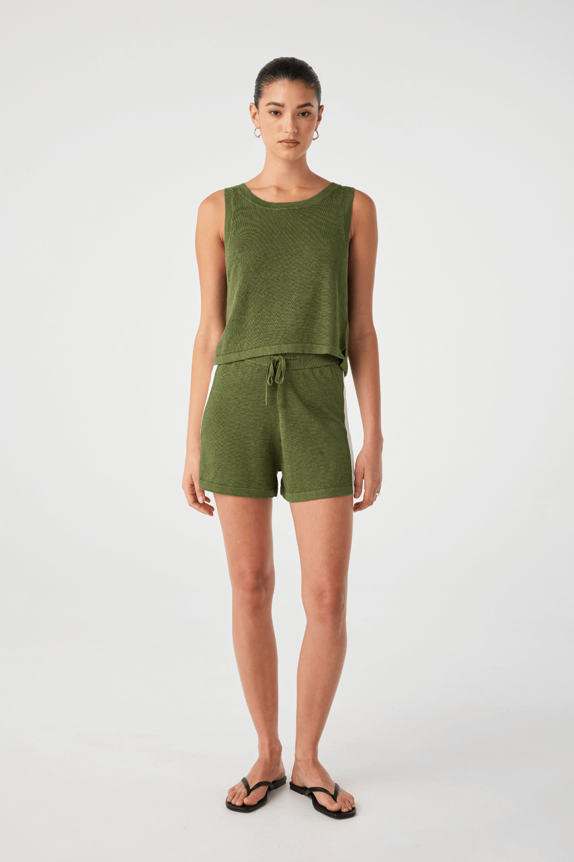 Hugo Linen Knit Tank - Caper