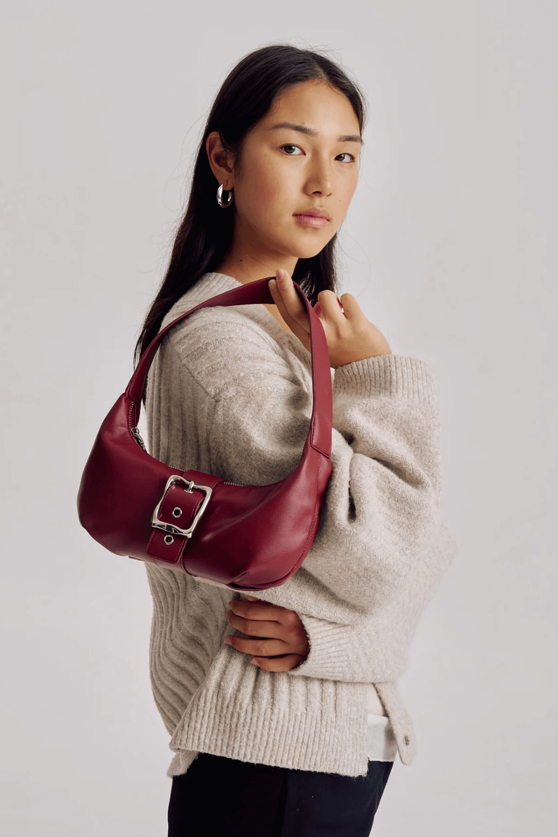 Everyday Baguette Bag in Port – Brie Leon