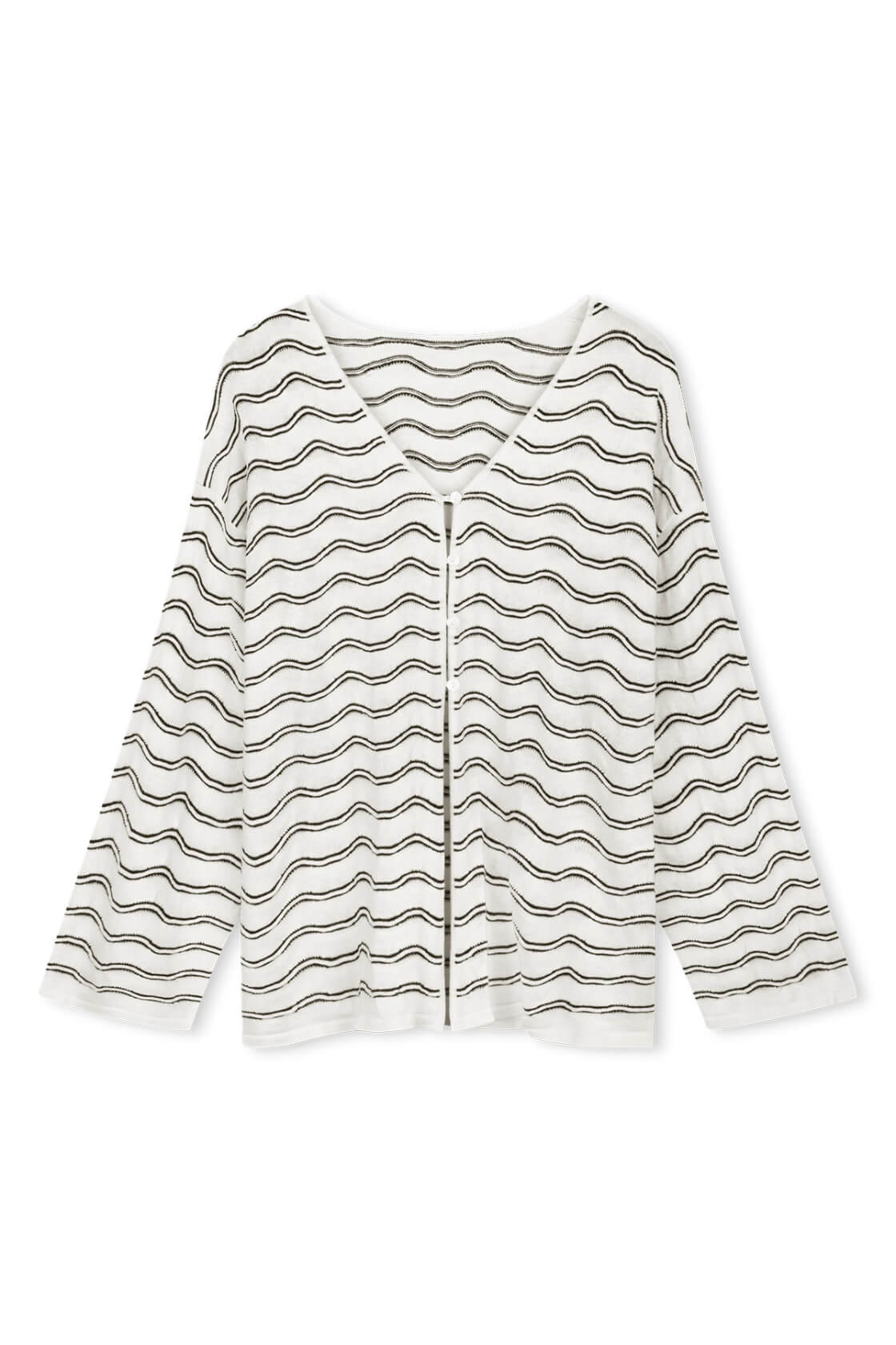 Onda Long Sleeve - Cream Wave