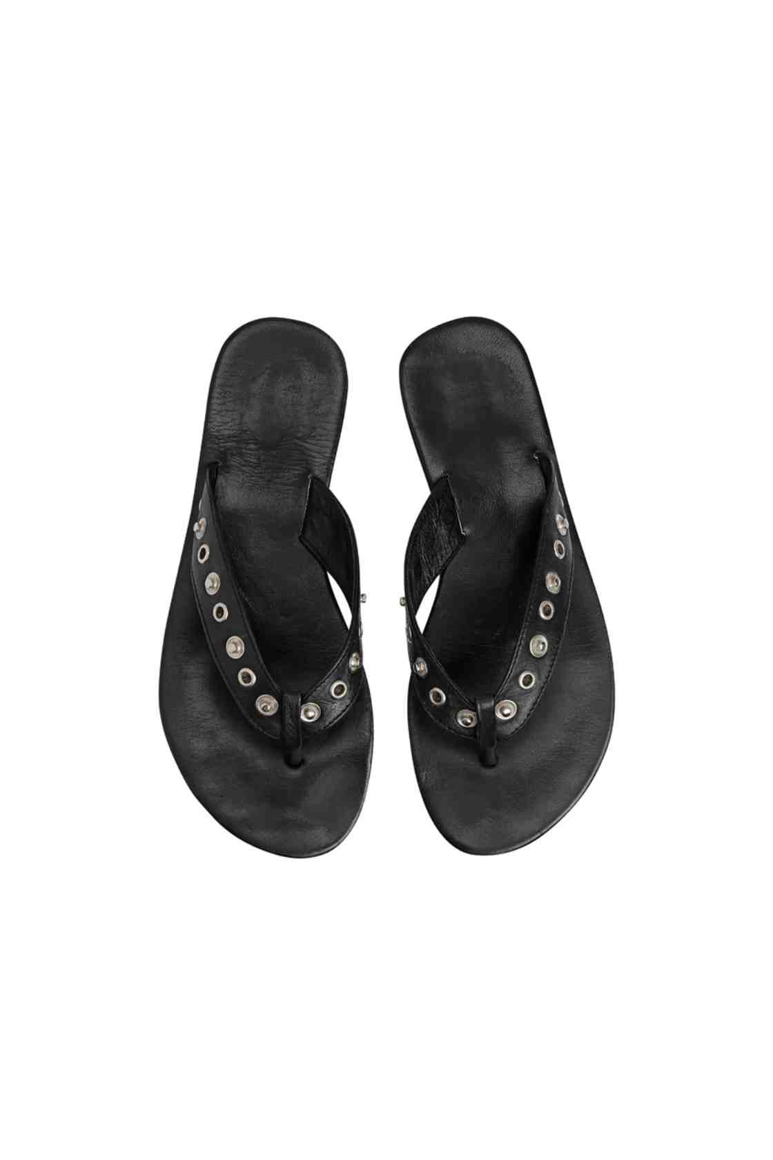 The Bali Tailor - The Iro Studded Thong - Black