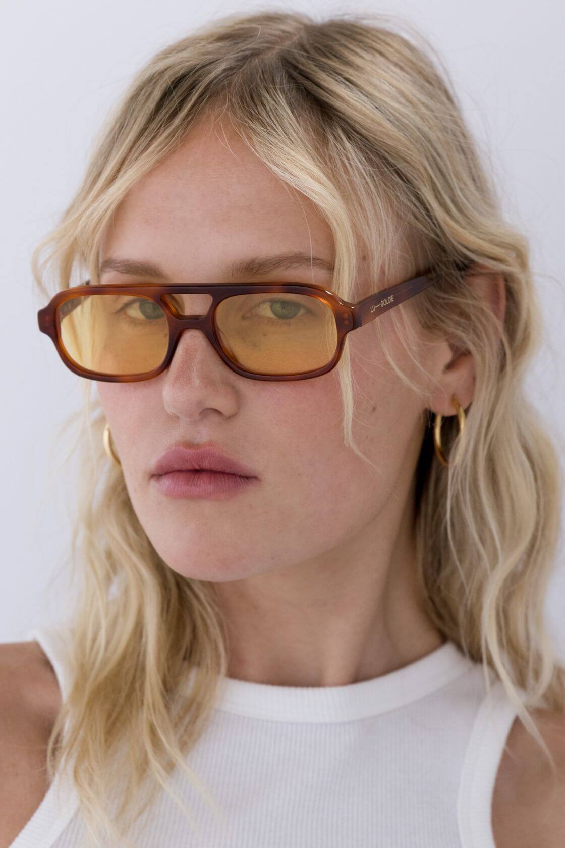 Lu Goldie - Sofia Sunglasses - Chestnut